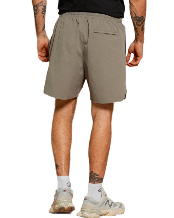 Pantaloneta Motors Verde Grisáceo