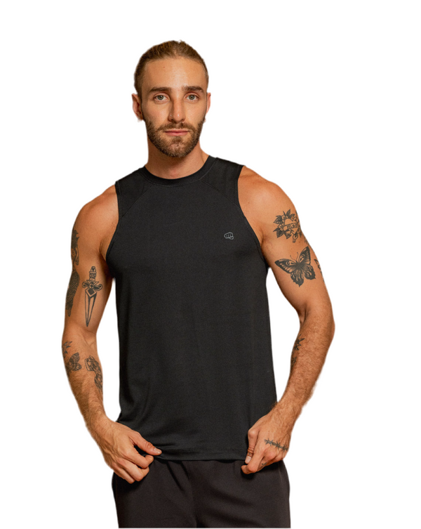 Camiseta Manga Sisa Deportiva Leclerc Negra