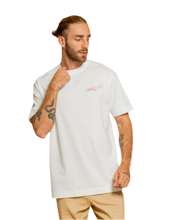 Camiseta Custom Mecanic Ivory