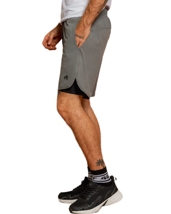 Pantaloneta Deportiva Sebasttian Gris