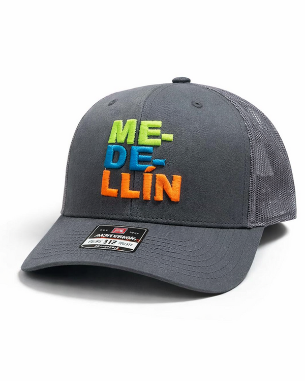 Gorra MEDELLIN Trucker Charcoal-Colores