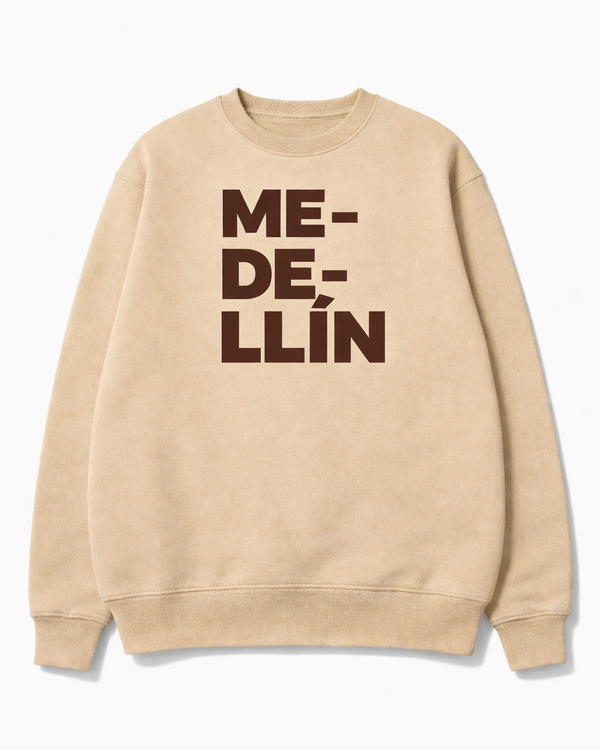 Buzo Cuello Redondo Medellin Beige-Cafe