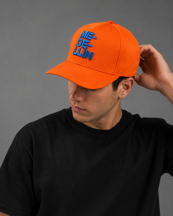 Gorra Medellín Anaranjado-Azul