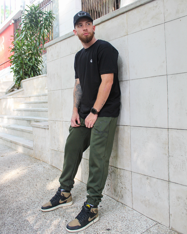 Jogger Side Way Verde Militar