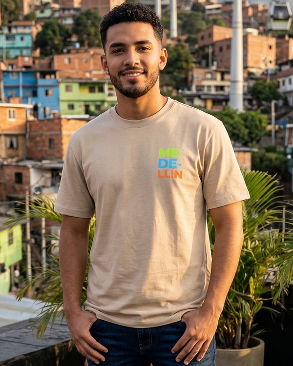 Camiseta Medellin Catar Beige