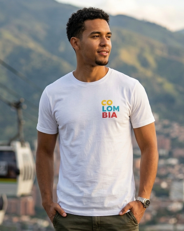 Camiseta Colombia Blanca