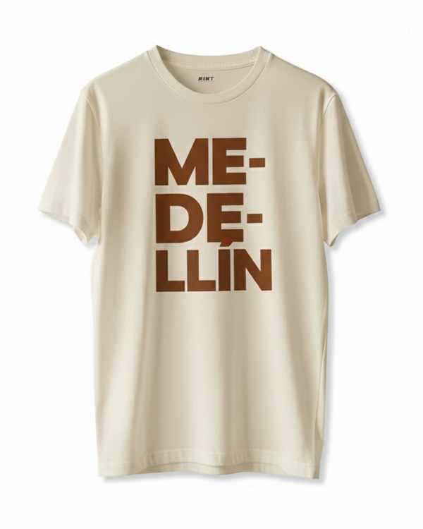 Camiseta Medellín Beige Café