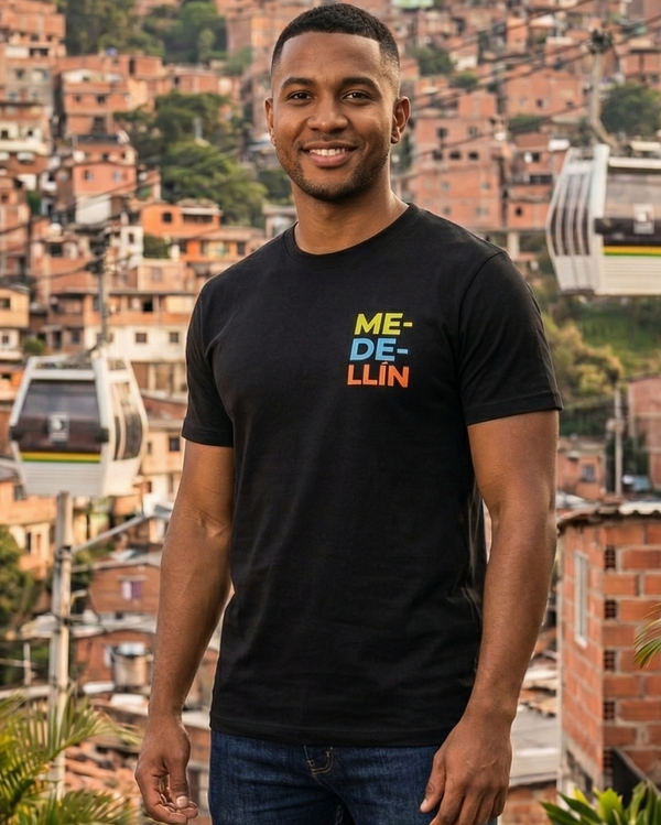 Camiseta Medellin Catar Negra