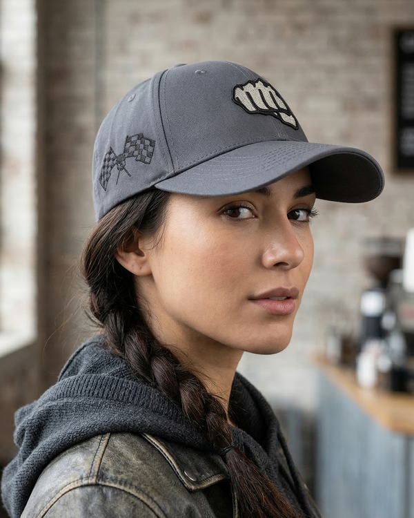 Gorra Fist Skull Gris