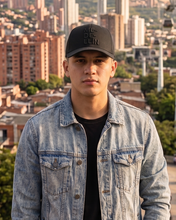 Gorra Medellin Negro-Negro