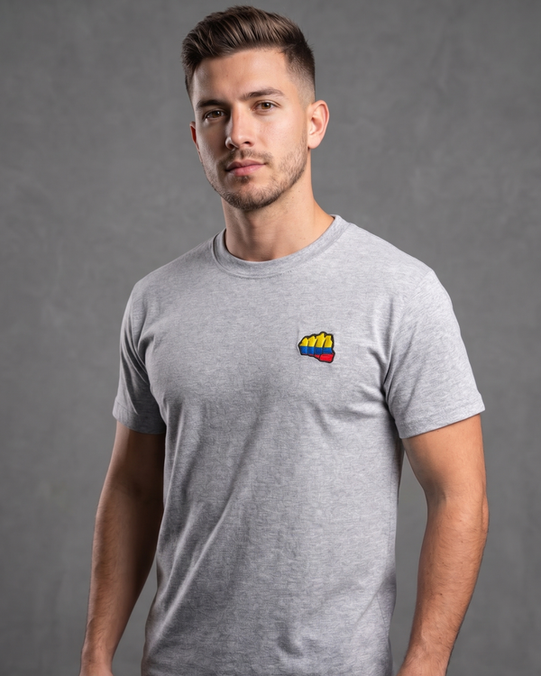 Camiseta Fist Colombia Gris