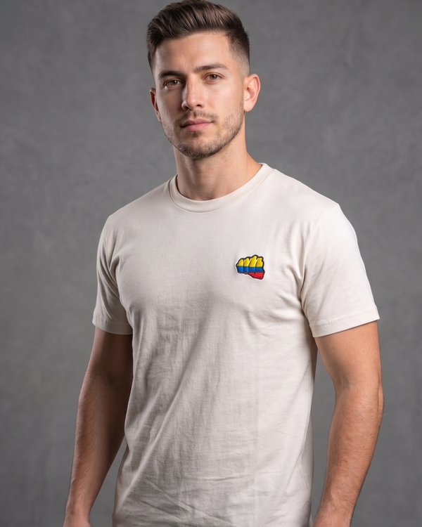 Camiseta Fist Colombia Blanco