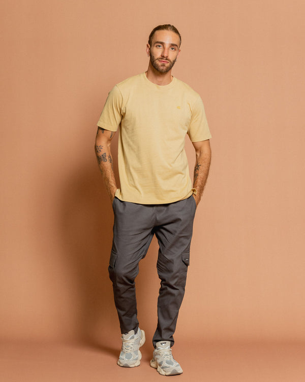 Camiseta Basic Regular Kaki