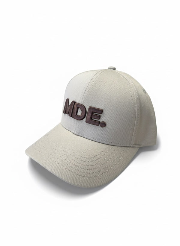 Gorra MDE beige-cafe