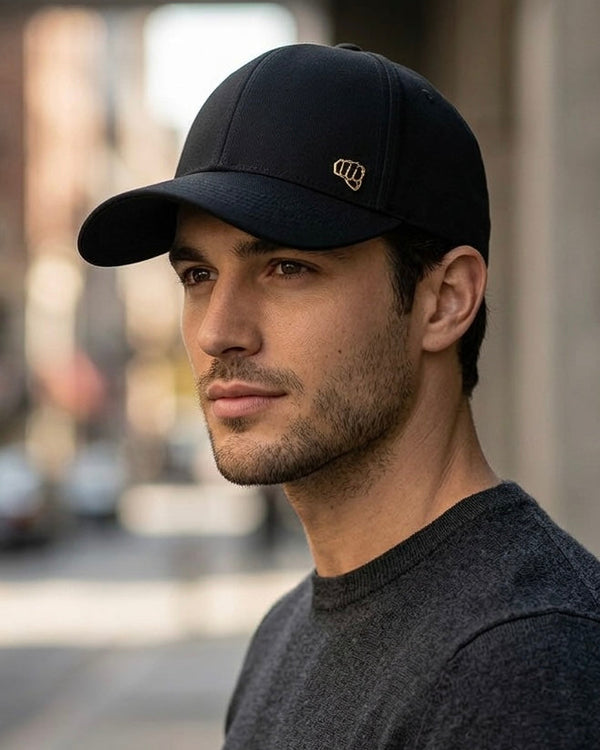 Gorra Basic Pin Negra 6 Paneles