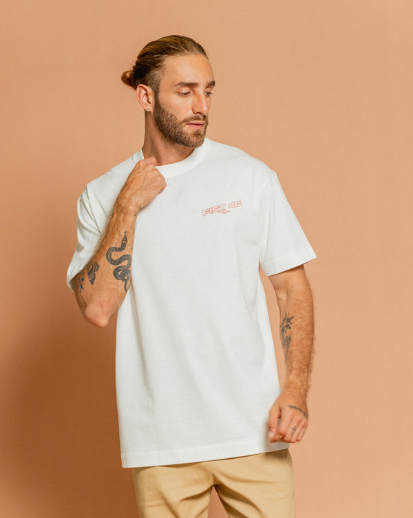 Camiseta Custom Mecanic Ivory