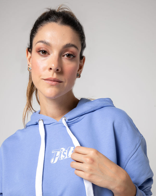 Buzo hoodie Azul Claro Fist Clothing