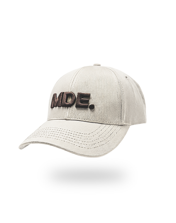 Gorra MDE beige-cafe