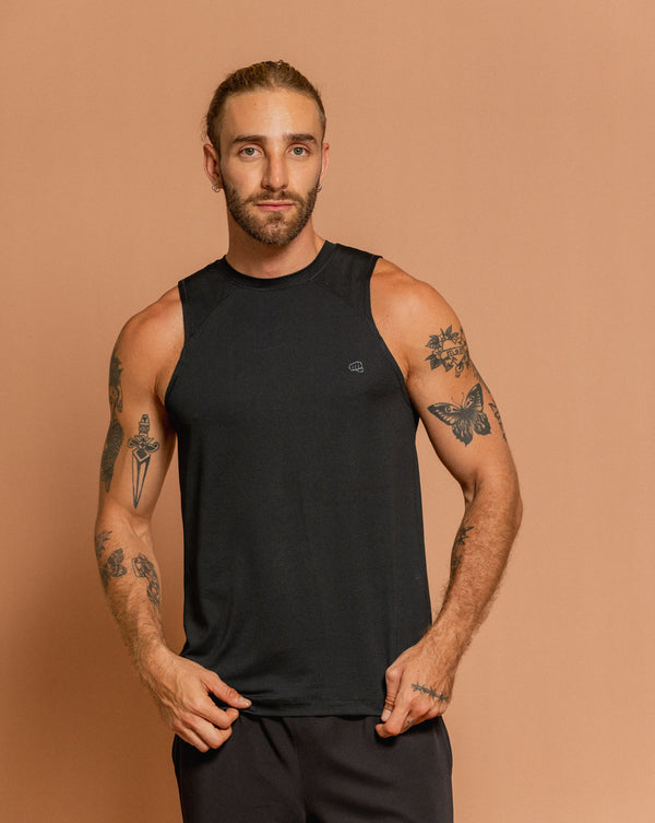 Camiseta Manga Sisa Deportiva Leclerc Negra
