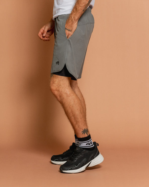 Pantaloneta Deportiva Sebasttian Gris