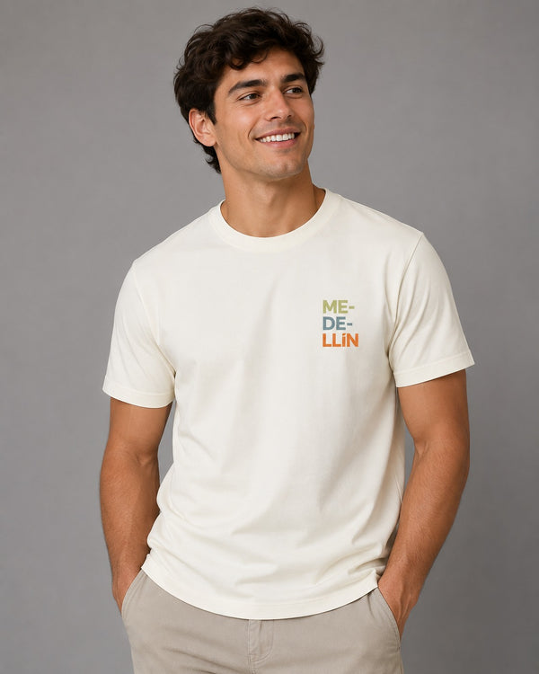 Camiseta Medellin Blanco Hueso