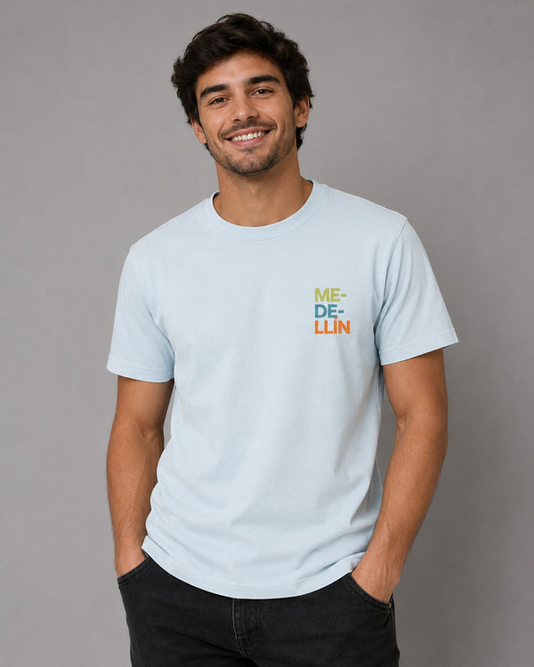 Camiseta Medellin Colores Blanca