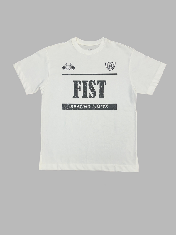 Camiseta Oversized Pit Stop Ivory
